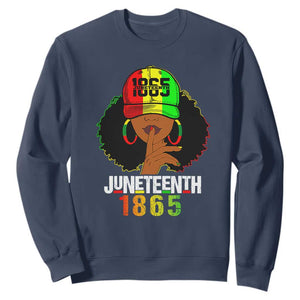 Afro Queen Sweatshirt Juneteenth 1865
