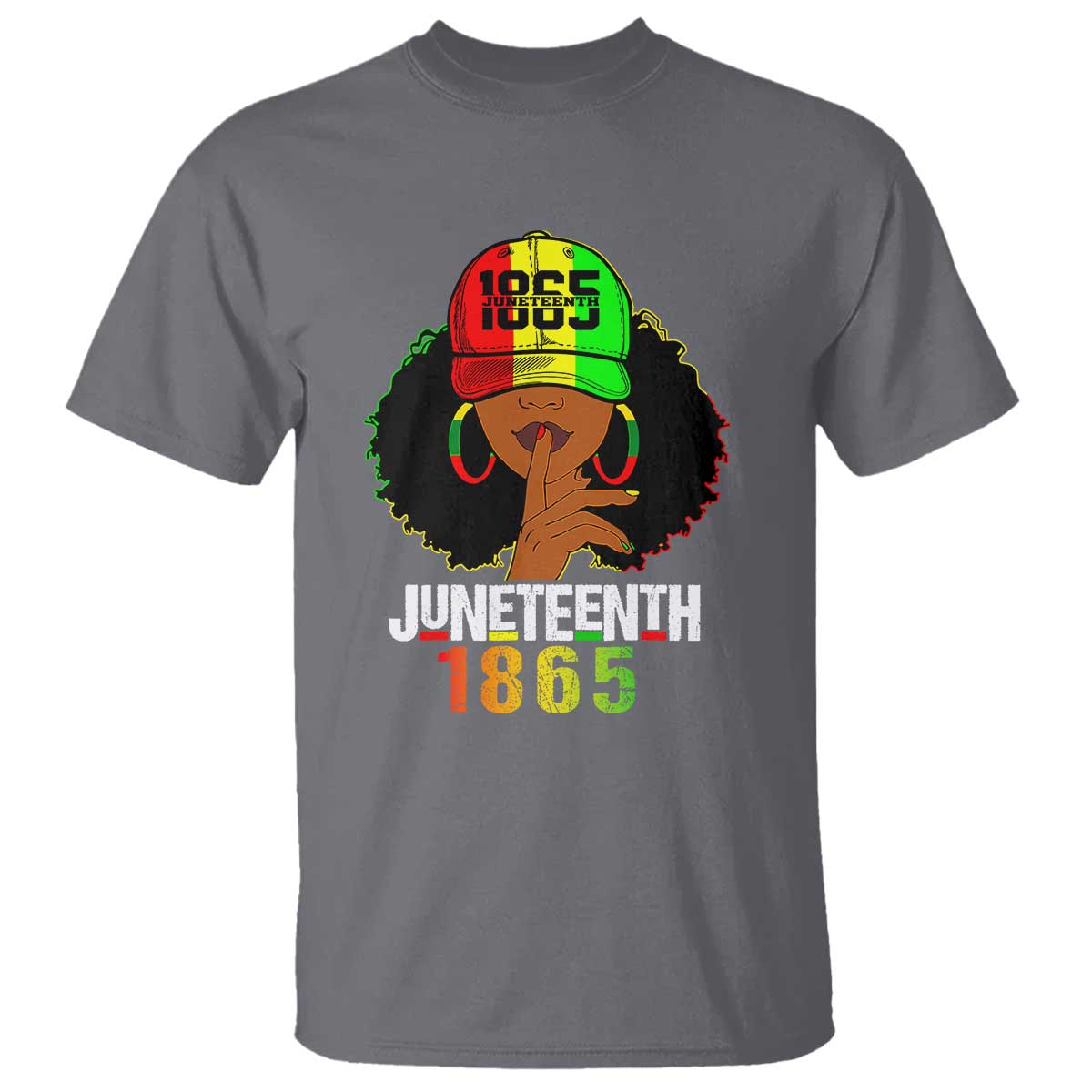 Afro Queen T Shirt Juneteenth 1865