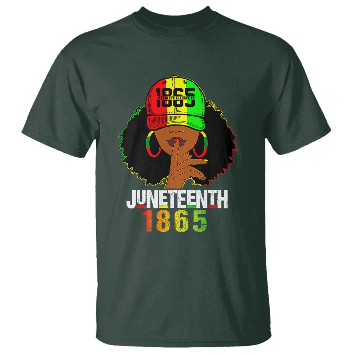 Afro Queen T Shirt Juneteenth 1865