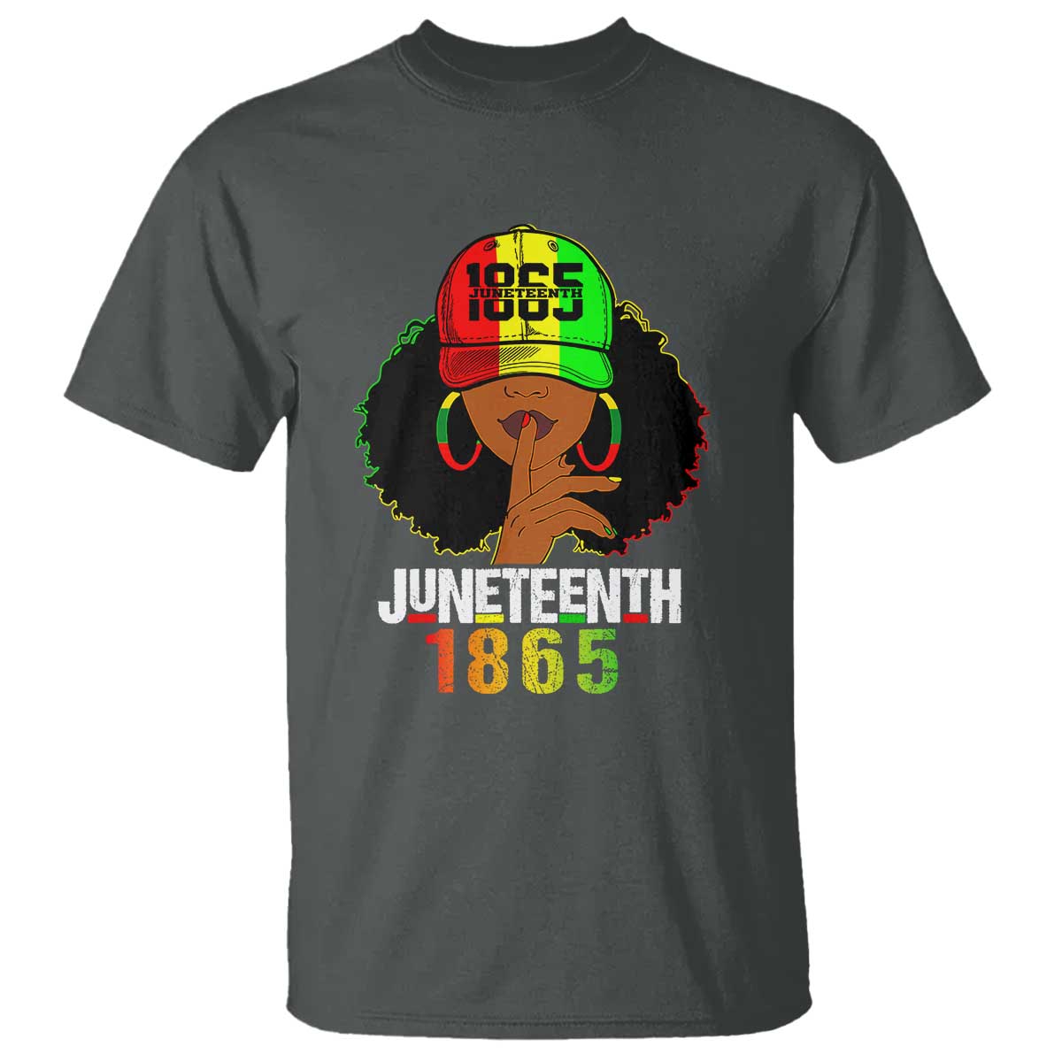 Afro Queen T Shirt Juneteenth 1865
