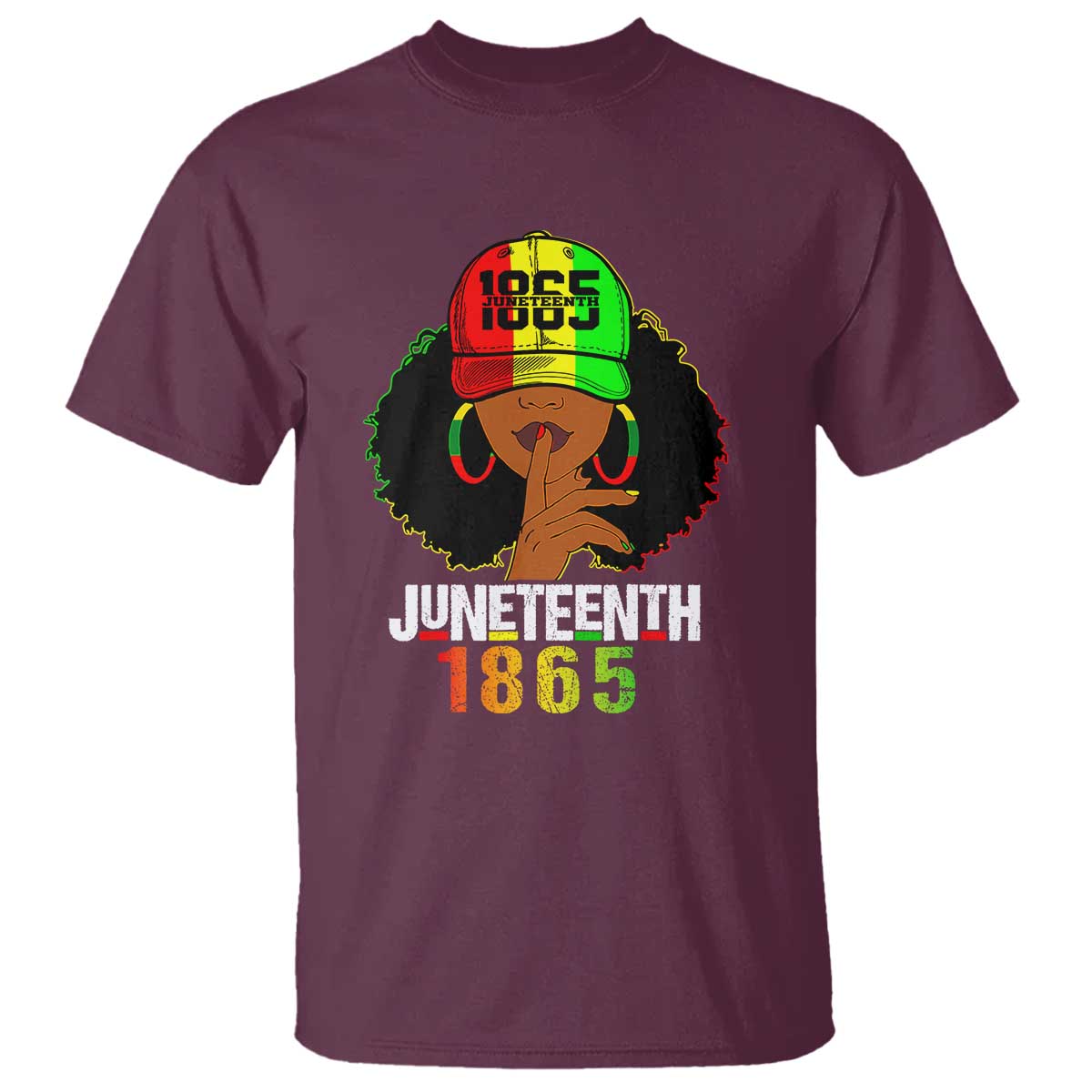 Afro Queen T Shirt Juneteenth 1865