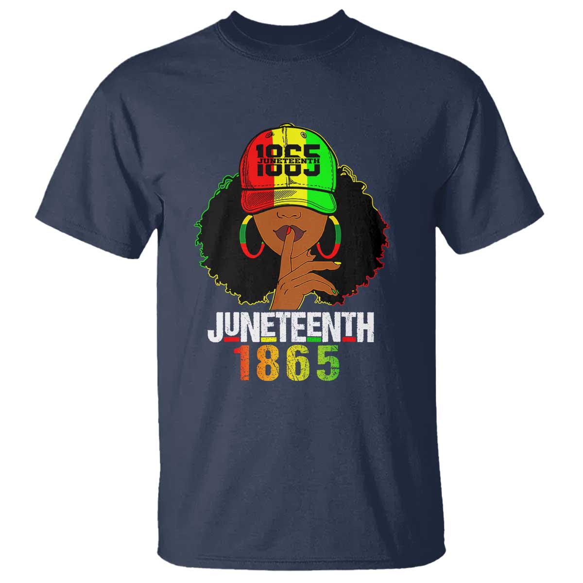 Afro Queen T Shirt Juneteenth 1865