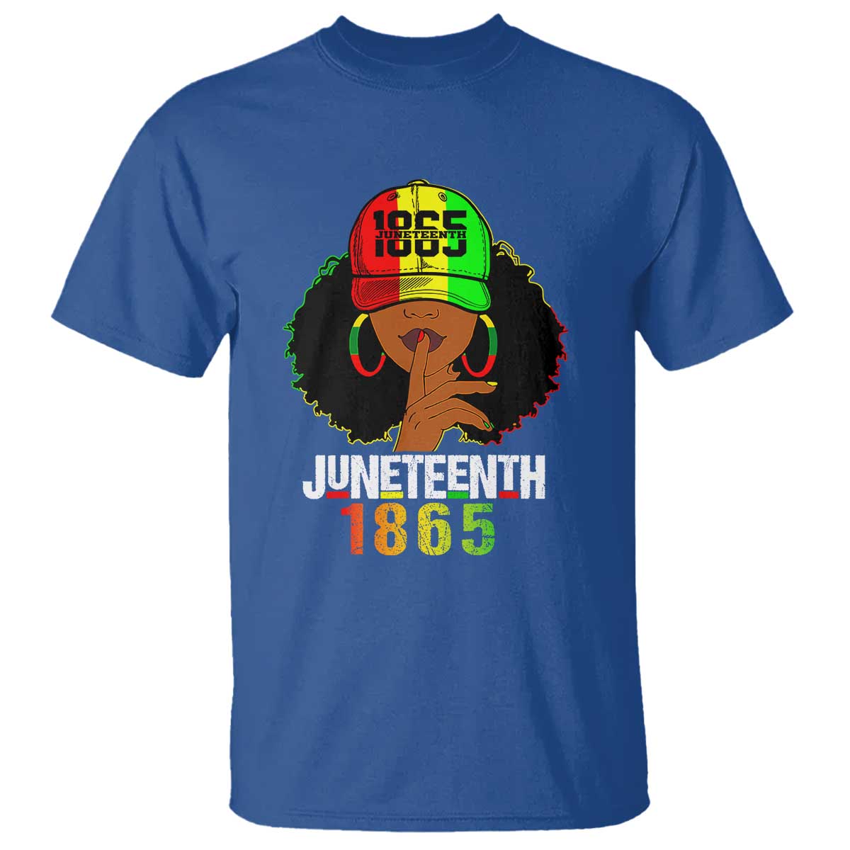 Afro Queen T Shirt Juneteenth 1865