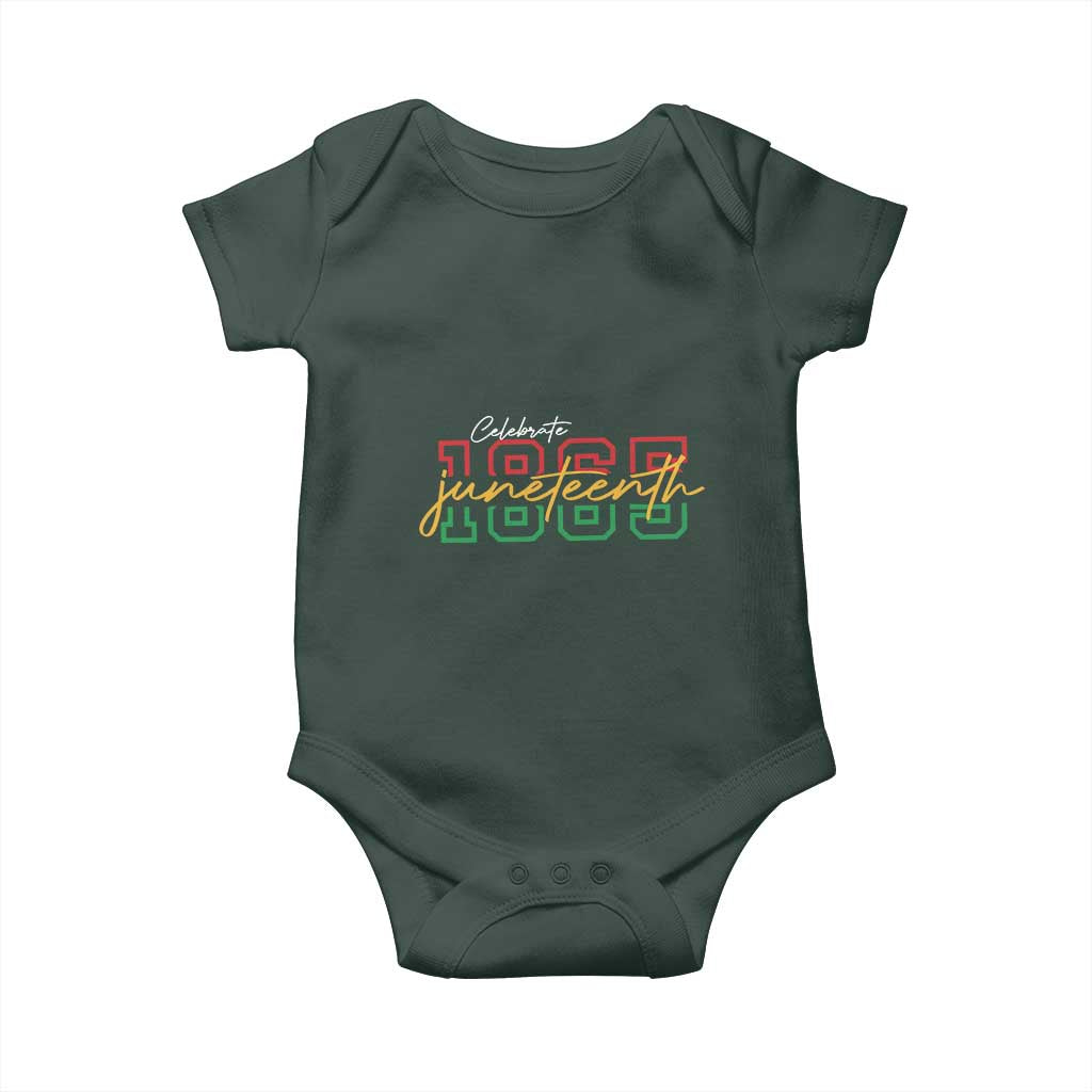 Black History Pride Baby Onesie Celebrate Juneteenth 1865