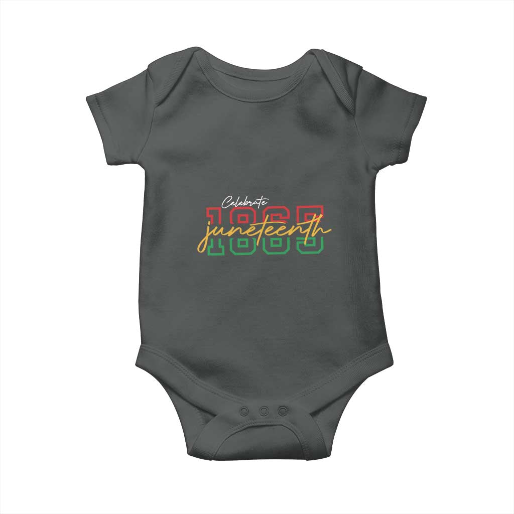 Black History Pride Baby Onesie Celebrate Juneteenth 1865