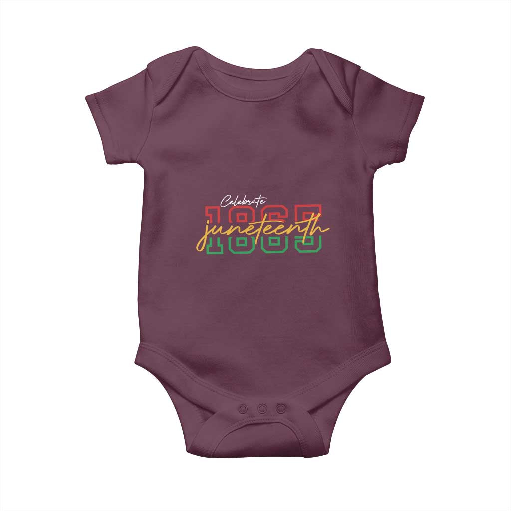 Black History Pride Baby Onesie Celebrate Juneteenth 1865