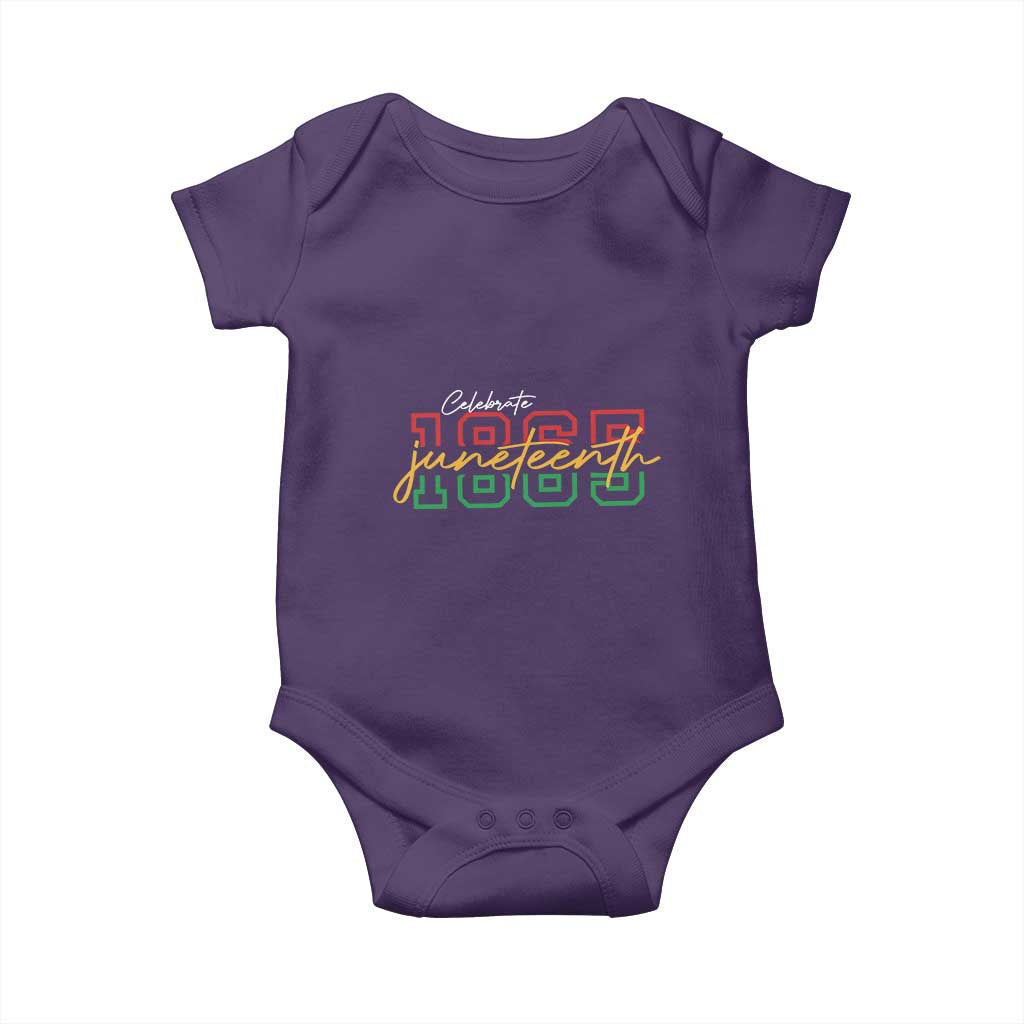 Black History Pride Baby Onesie Celebrate Juneteenth 1865