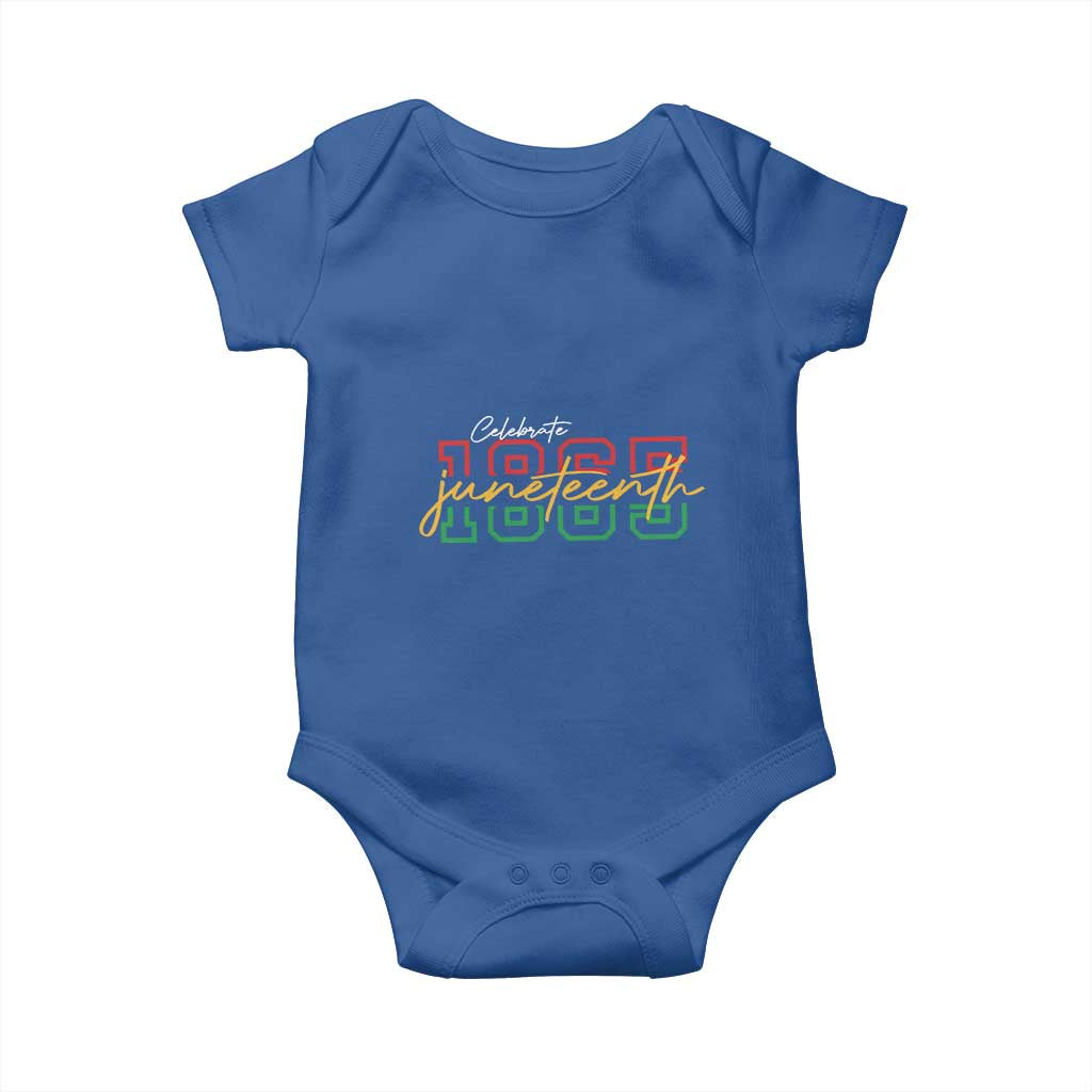 Black History Pride Baby Onesie Celebrate Juneteenth 1865