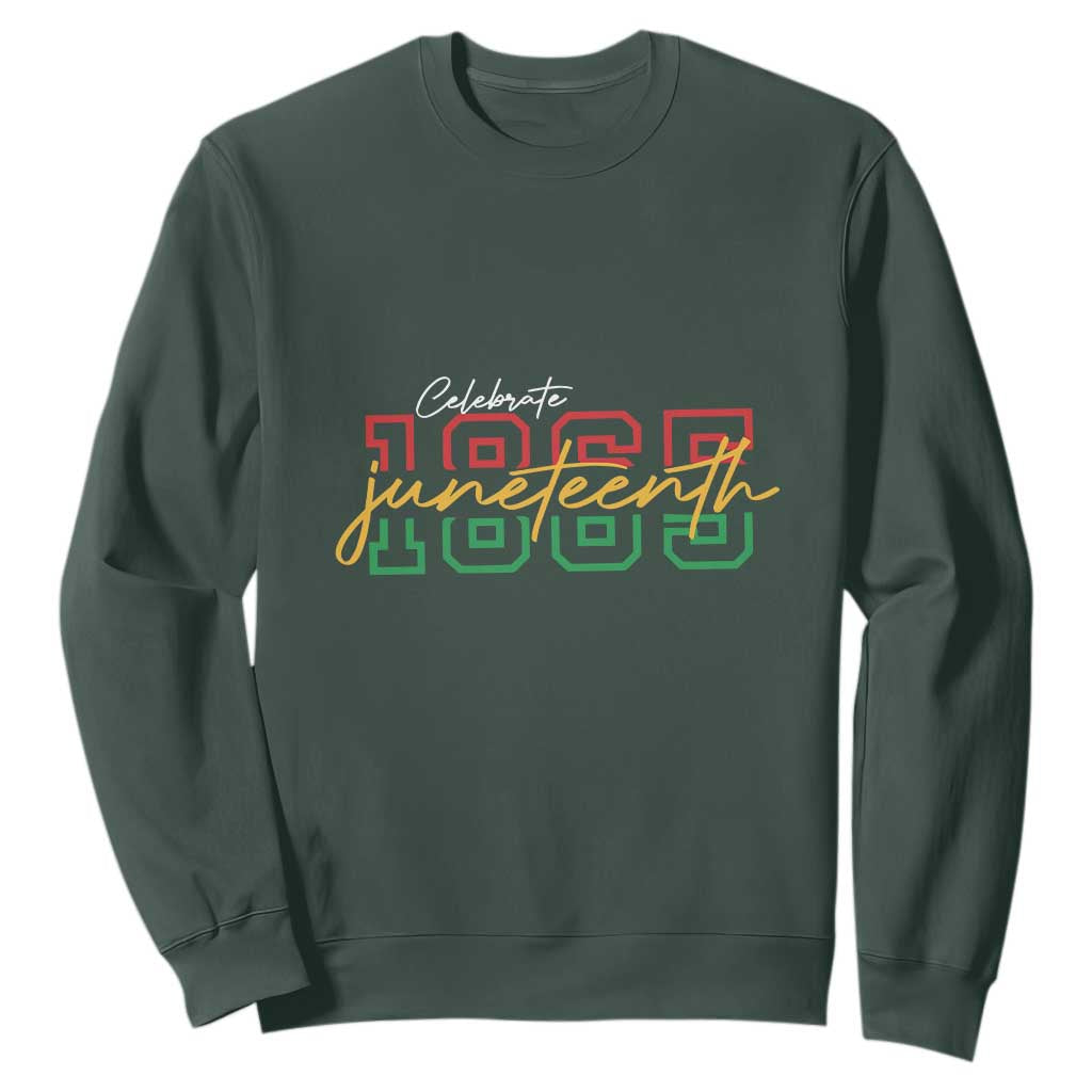 Black History Pride Sweatshirt Celebrate Juneteenth 1865