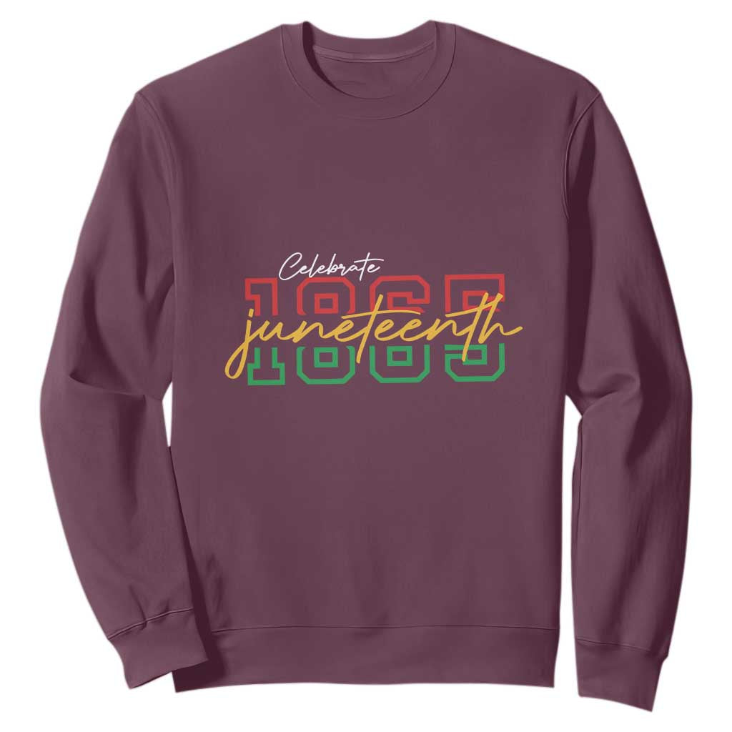 Black History Pride Sweatshirt Celebrate Juneteenth 1865