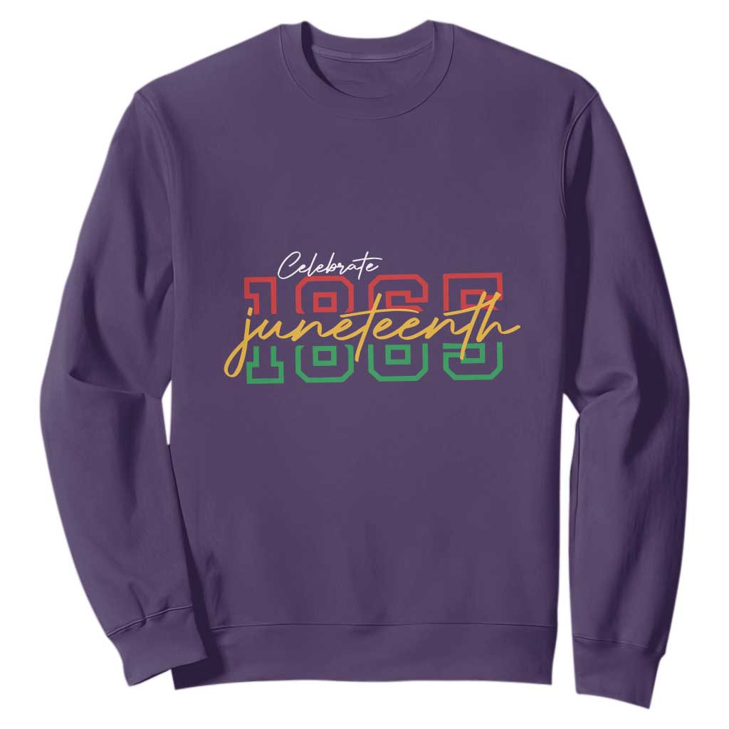 Black History Pride Sweatshirt Celebrate Juneteenth 1865