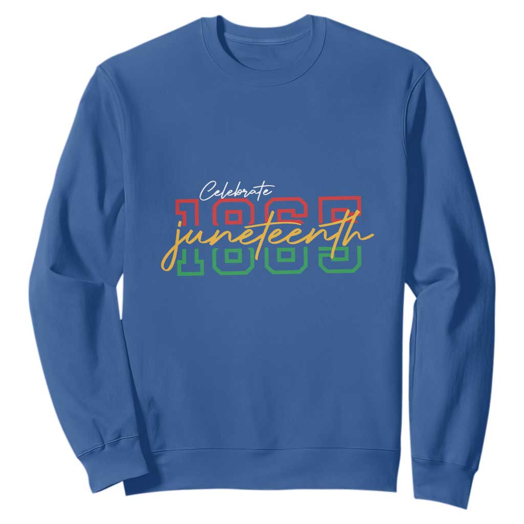 Black History Pride Sweatshirt Celebrate Juneteenth 1865