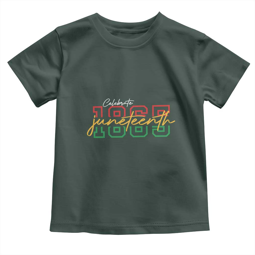 Black History Pride Toddler T Shirt Celebrate Juneteenth 1865