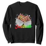 Juneteenth Celebration Sweatshirt Since 1865 Women Nails Butterflies