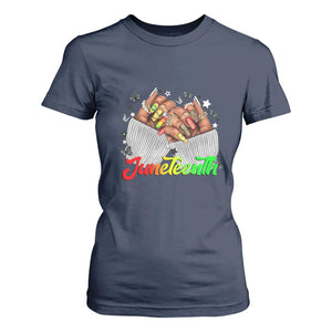 Juneteenth Celebration T Shirt For Women Since 1865 Women Nails Butterflies