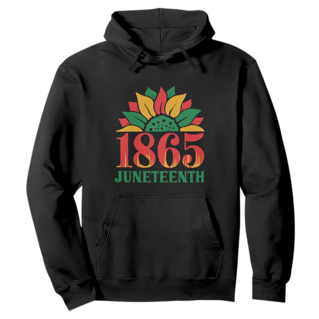 Juneteenth 1865 Sunflower Hoodie Celebrate African American Freedom Day