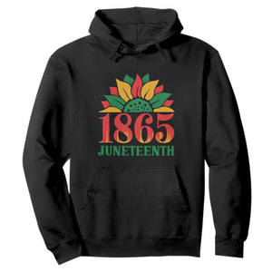 Juneteenth 1865 Sunflower Hoodie Celebrate African American Freedom Day