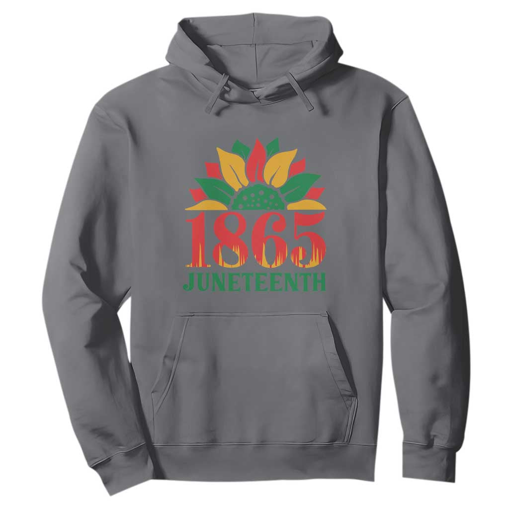 Juneteenth 1865 Sunflower Hoodie Celebrate African American Freedom Day