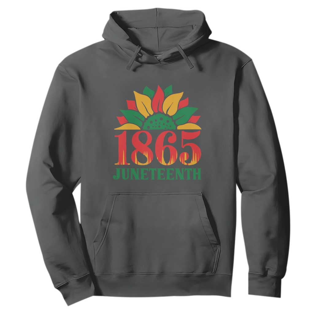 Juneteenth 1865 Sunflower Hoodie Celebrate African American Freedom Day