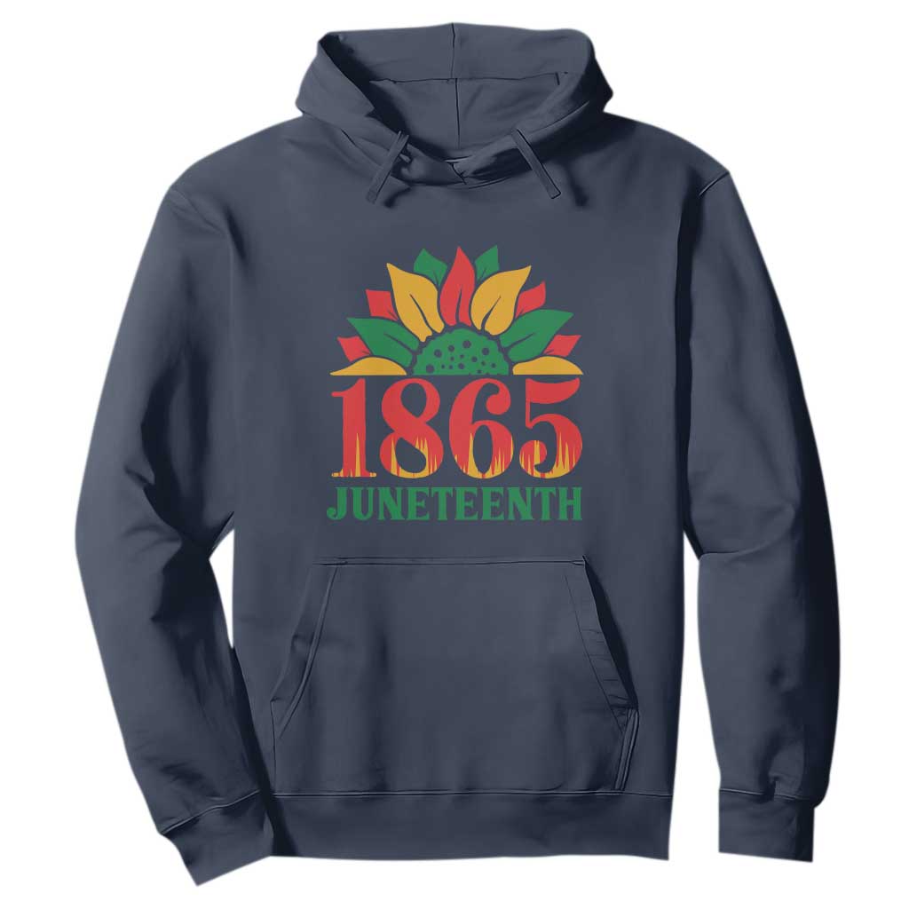 Juneteenth 1865 Sunflower Hoodie Celebrate African American Freedom Day