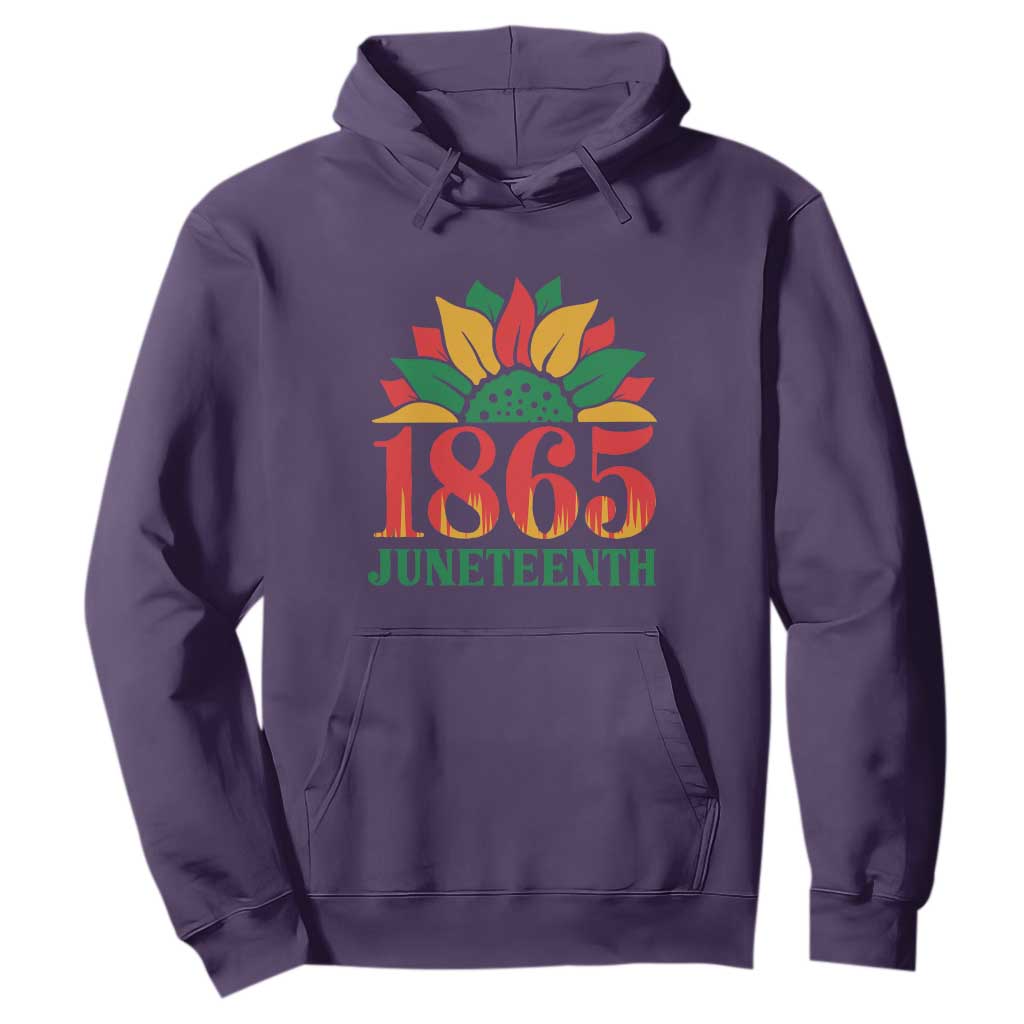 Juneteenth 1865 Sunflower Hoodie Celebrate African American Freedom Day