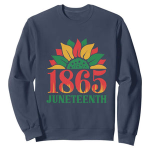 Juneteenth 1865 Sunflower Sweatshirt Celebrate African American Freedom Day