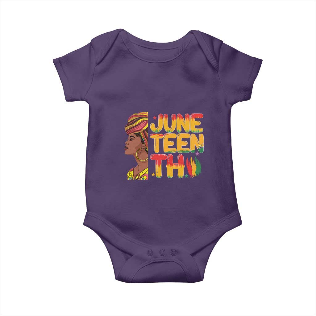 Juneteenth Black Woman Baby Onesie Black History African American Ladies