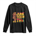 Juneteenth Black Woman Long Sleeve Shirt Black History African American Ladies