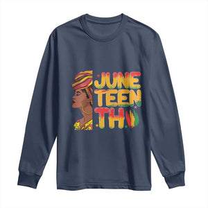 Juneteenth Black Woman Long Sleeve Shirt Black History African American Ladies