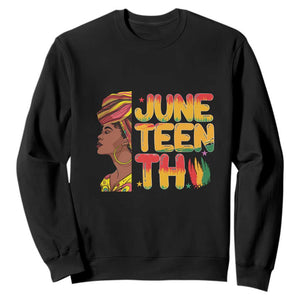 Juneteenth Black Woman Sweatshirt Black History African American Ladies