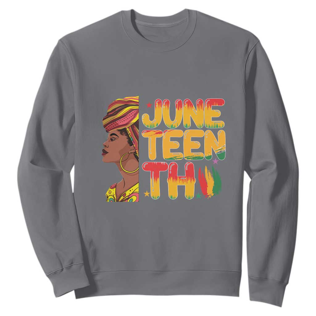 Juneteenth Black Woman Sweatshirt Black History African American Ladies