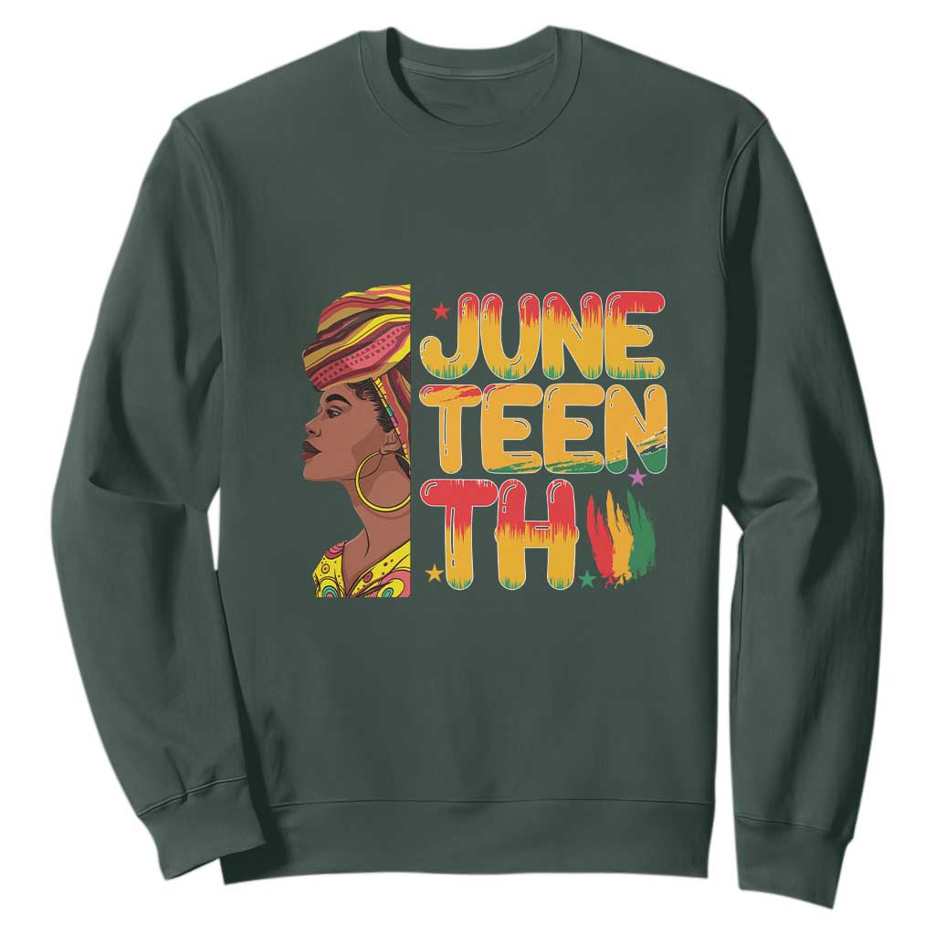 Juneteenth Black Woman Sweatshirt Black History African American Ladies