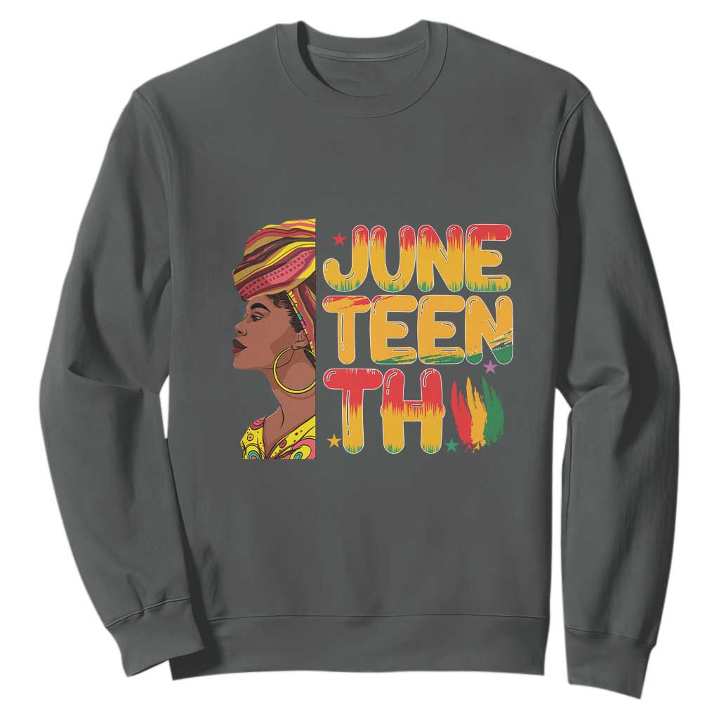 Juneteenth Black Woman Sweatshirt Black History African American Ladies