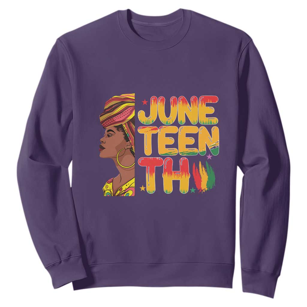 Juneteenth Black Woman Sweatshirt Black History African American Ladies