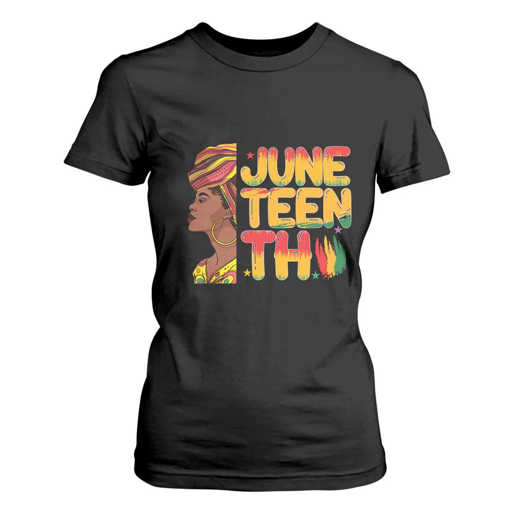 Juneteenth Black Woman T Shirt For Women Black History African American Ladies
