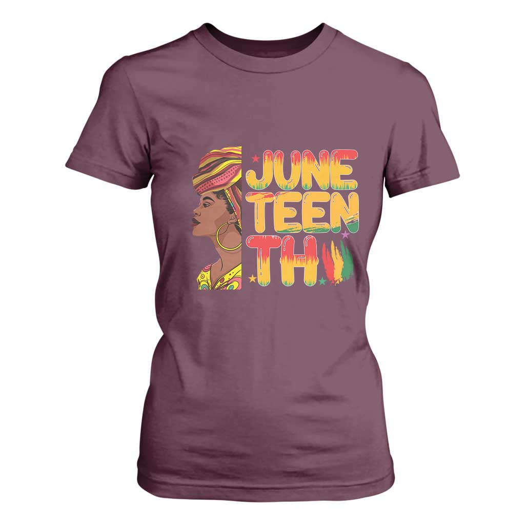 Juneteenth Black Woman T Shirt For Women Black History African American Ladies