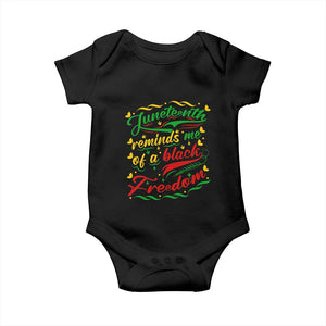 Black History Pride Baby Onesie Juneteenth Reminds Me Of a Black Freedom