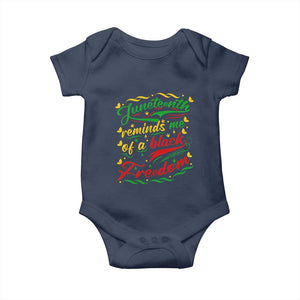 Black History Pride Baby Onesie Juneteenth Reminds Me Of a Black Freedom