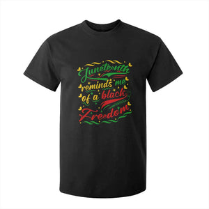 Black History Pride T Shirt For Kid Juneteenth Reminds Me Of a Black Freedom