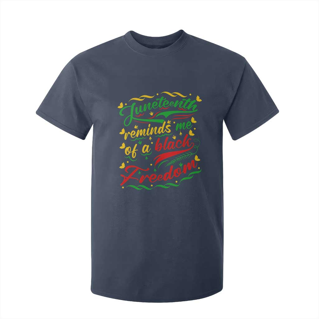 Black History Pride T Shirt For Kid Juneteenth Reminds Me Of a Black Freedom