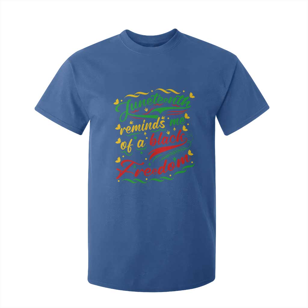 Black History Pride T Shirt For Kid Juneteenth Reminds Me Of a Black Freedom