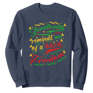 Black History Pride Sweatshirt Juneteenth Reminds Me Of a Black Freedom