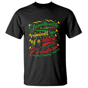 Black History Pride T Shirt Juneteenth Reminds Me Of a Black Freedom