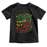 Black History Pride Toddler T Shirt Juneteenth Reminds Me Of a Black Freedom