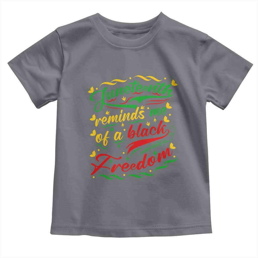 Black History Pride Toddler T Shirt Juneteenth Reminds Me Of a Black Freedom