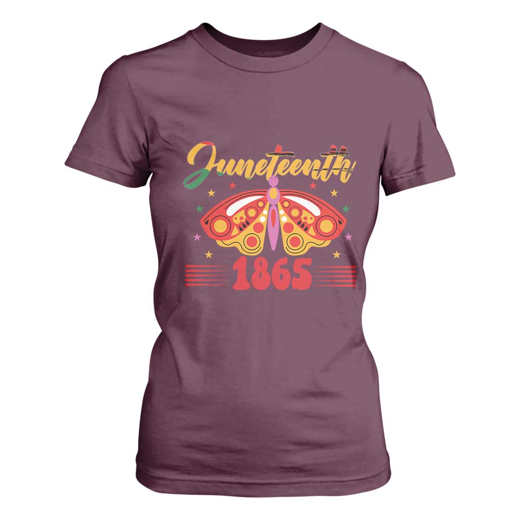 Juneteenth 1865 Butterfly T Shirt For Women