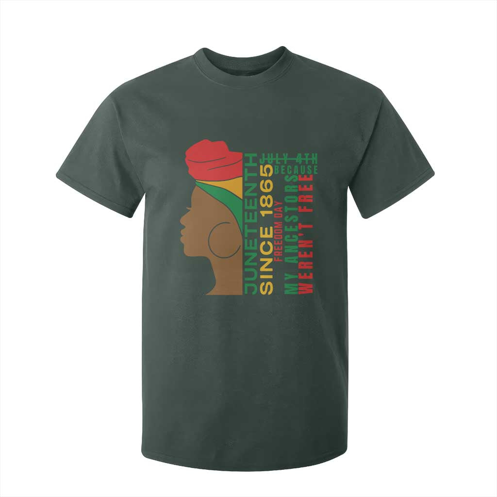 Juneteenth Since 1865 T Shirt For Kid My Ancestors Weren't Free