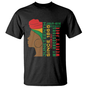 Juneteenth Since 1865 T Shirt My Ancestors Weren't Free