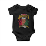 Juneteenth Since 1865 Baby Onesie My Ancestors Weren't Free In 1776