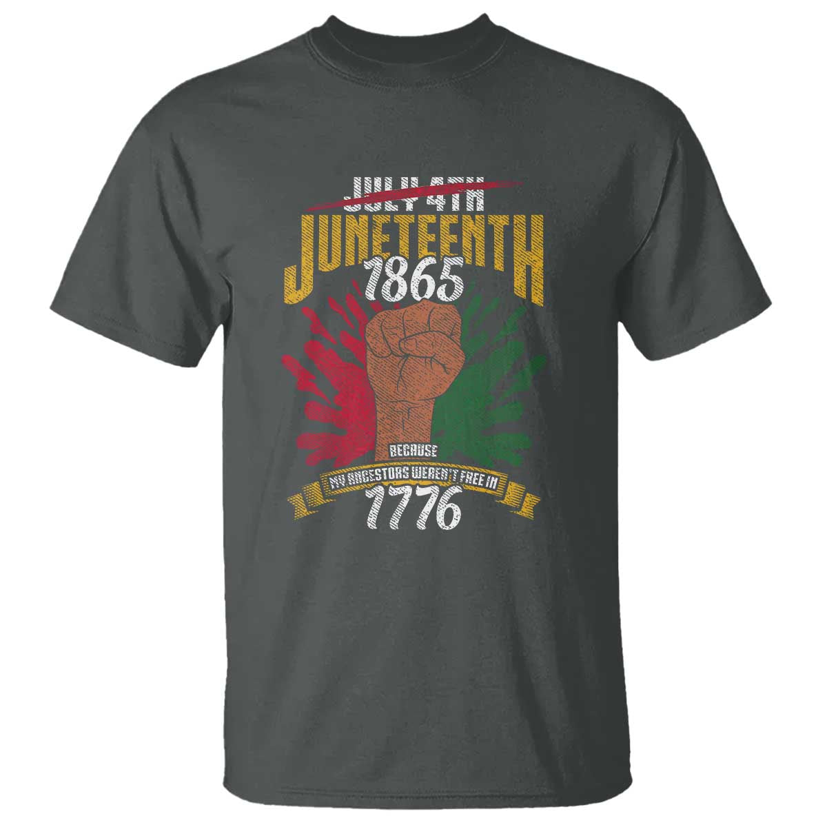 Juneteenth Since 1865 T Shirt My Ancestors Weren't Free In 1776
